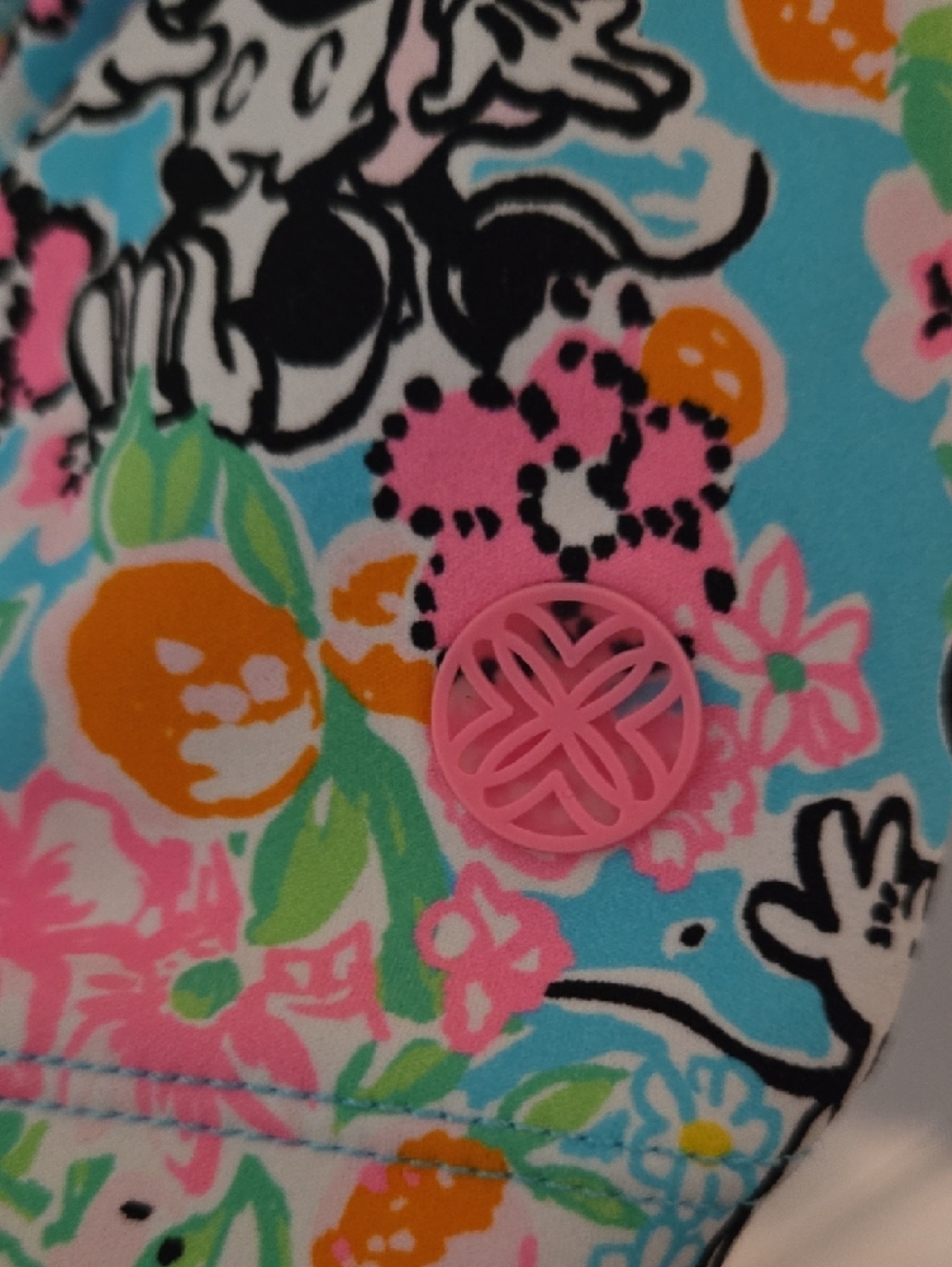 Lily Pulitzer Floral Minnie And Mickey Mouse Smocked Active Dress NWT Size Small - Picture 12 of 13